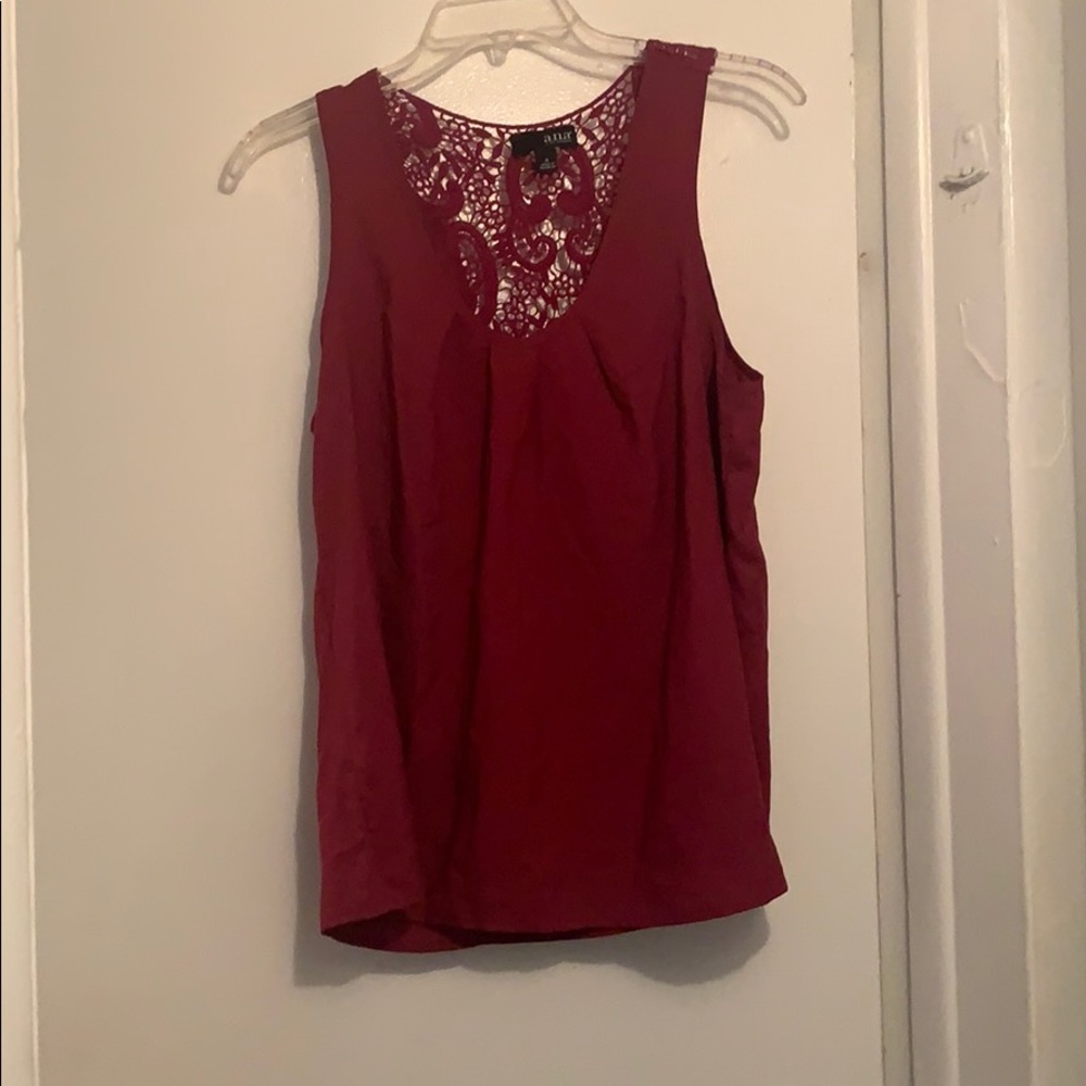 a.n.a wine colored women’s sleeveless top